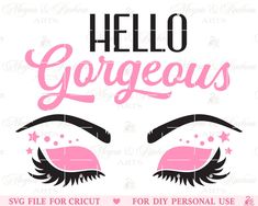 ♥ Hello gorgeous svg, Beautiful svg, Eyelashes Svg, Make up svg, Lashes svg, Mascara svg, Cricut, Makeup Room Wife Mom Girls Women, Makeup svg, Cut File, Svg File For Cricut ♦ Digital Files for instant download. No physical item is shipped. SVG Cut Files for Cricut and other cutting machines which accept SVG format. ♦ You will receive a Set of 3 SVG Cut Files: * 3 Design Options You can Instantly Download the Svg Files from your Etsy Account, once your payment is complete. ♦ End User License Agr Makeup Svg, Sharks For Kids, Women Makeup, Makeup Room, Fashion Wall Art, Girly Quotes, Cricut Projects Vinyl, Graphic Design Print, Hello Gorgeous