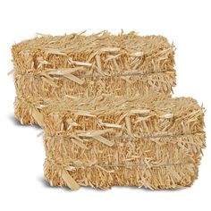 hay bales stacked on top of each other