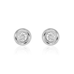 These classic everyday posts feature round diamonds in a sleek bezel setting. Use as the basis for every look! Everyday Bezel Set Round Cut Earrings, Minimalist Bezel Set Diamond Earrings For Formal Occasions, Minimalist Formal Diamond Earrings With Bezel Setting, Minimalist Diamond Earrings With Bezel Setting For Formal Occasions, Timeless Round Diamond Earrings With Bezel Setting, Diamond White Diamond Earrings With Bezel Setting, Elegant White Gold Diamond Earrings With Bezel Setting, Diamond Earrings With Bezel Setting, Round Cut, Silver Diamond Earrings With Bezel Setting