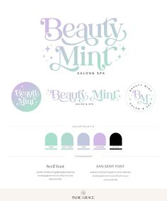 the website for beauty mint salon and spa, which is designed to look like it has