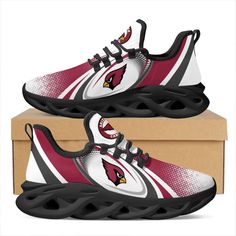 Arizona Cardinals Max Soul Sneakers Running Sports Shoes For Men Women Breathable High-top Walking Shoes For Sports, Comfortable Lace-up Running Shoes For Gym, Breathable Slip-on Sneakers For Sports With White Sole, Casual Sneakers With Shock Absorption For Sports, Breathable Mesh Lace-up Sneakers For Gym, High-top Running Shoes For Jogging, Dynamic Fade-resistant Sneakers In Breathable Fabric, Breathable Lace-up Basketball Shoes For Gym, High-top Running Shoes With Breathable Fabric For Jogging