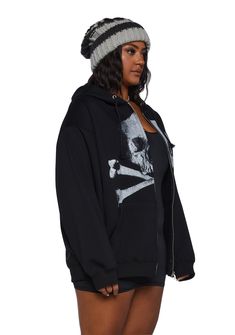 will have them counting down their days. This zip-up hoodie has a relaxed fit, two front pockets, and a skeleton graphic on the front. Skull Print Hoodie For Streetwear, Hip Hop Hoodie With Skull Print, Urban Hooded Sweatshirt With Skull Print, Urban Hoodie With Skull Print, Urban Style Hooded Hoodie With Skull Print, Halloween Skull Hoodie For Streetwear, Winter Streetwear Hoodie With Skull Print, Halloween Hooded Outerwear With Skull Print, Hooded Skull Print Sweatshirt For Streetwear