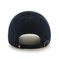 Relaxed Fit, Garment Washed Self Fabric Strap Front: Raised Embroidery Logo Back: Loop Label Cotton Twill Classic Navy Baseball Cap For Sports Events, Classic Navy Hat For Sports Events, Classic Dad Hat For Sports Events, Classic Fitted Hat With Curved Bill For Sports, Classic Cap For Game Day, Classic Curved Bill Fitted Hat For Sports Events, Classic Curved Brim Hat For Fan Gear, Astros Hat, Sporty Cap