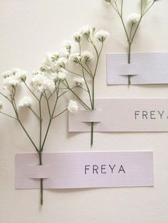 three pieces of paper taped to each other with flowers on them and the words freya