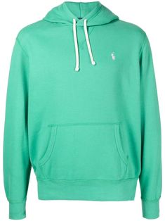 bright green cotton blend signature Polo Pony motif drawstring hood front pouch pocket long sleeves elasticated hem Green Casual Sweatshirt With Drawstring, Casual Green Sweatshirt With Drawstring, Green Fleece Hoodie With Pockets, Green Casual Hoodie With Drawstring, Casual Green Hoodie With Drawstring, Cotton Drawstring Sweatshirt In Athleisure Style, Green Crew Neck Athleisure Hoodie, Green Relaxed Fit Hoodie With Drawstring Hood, Cotton Athleisure Hoodie With Drawstring