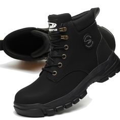 PRICES MAY VARY. 【ANTI-SMASHING Steel Toe Boots】-The steel toe cap can fully protect your feet. Meet European standards. Impact resistance >200J, static pressure resistance >15KN. Against falling objects & Sharp objects at your feet. 【PUNCTURE-PROOF Midsole & Memory Foam Insoles】-Comfortable insoles with arch support for all-day comfort. Kevlar midsoles protect against sharp objects underfoot. 【ANTI-SLIP & WEAR-RESISTANT Work Shoes】-They are durable, non-slip.Scientific design of sole patt Scientific Design, Women Safety, Falling Objects, Steel Toe Shoes, Mountaineering Boots, Steel Toe Boots, Go Bags, Heat Damage, Safety Boots