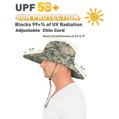 This bucket sun hat is treated with UV protective coating up to 50+ UPF rating to shield you from the radiating sun. Plus a Teflon water and stain resistance finish that provides superior repellency against dirt, water, and muck. It's extremely light weight, comfortable to wear, and easy to storage characteristics will definitely make your outdoor experience even more enjoyable. Not to mention the two mesh side panel design which greatly improves cooling and airflow, a chain strap cord lock mech Durable Brimmed Bucket Hat For Summer, Durable Curved Brim Hat For Summer, Durable Curved Brim Summer Hat, Curved Brim Summer Hat, Durable Curved Brim Sun Hat For Summer, Durable Adjustable Visor Sun Hat, Durable Summer Beach Hats, Durable Adjustable Sun Hat For The Beach, Durable Sun Hat For Summer Beach