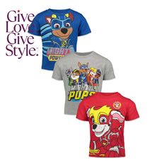 in stock Paw Patrol Chase, Chase Paw Patrol, Paw Patrol Nickelodeon, Soft Clothes, Screen Printing Designs, Big Kid, Favorite Child, Paw Patrol, Nickelodeon