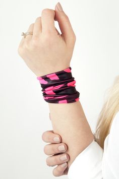 "Hot Pink Letters Wide Stretch Wrist Cuff Bracelet by ForgottenCotton Limited Edition! Adding a pop of bright color and pattern to your day. Our neon pink letters wrist cuff is fun bright accessory. This limited edition wrist cuff features hot pink letters on a shiny black background. Dressed up or down, covering a tattoo, or worn for a splash of color- it is versatile, cute, and sure to get tons of compliments Why we love it: Our cuffs are made to be versatile. Perfect worn straight or scrunche Letter Tattoo, Pink Letters, Tattoo Cover Up, Tattoo Cover, Pink Letter, Tattoo Cover-up, Wrist Cuffs, Black Letter, Tattoo Lettering