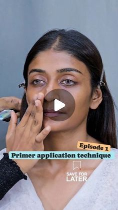 Real Makeup Texture, Baby Shower Makeup Ideas Indian, Makeup For Dusky Skin Indian, Brown Skin Makeup Indian Natural, Dusky Skin Makeup, Office Makeup Tutorial, Baby Shower Makeup, Primer Application, Indian Skin Makeup