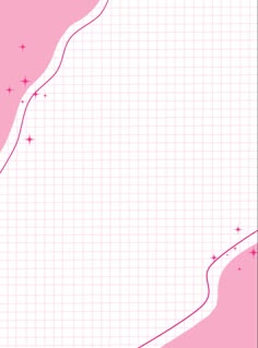 a pink background with lines and stars on the bottom right hand corner, as well as an arrow pointing to the left