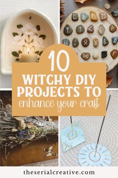 🌙 Dive into our magical collection of 10 witchy DIY projects that will transform your space into a spellbinding, enchanting abode. Embrace the Craft and let your creative spirit soar! Hobbies For Witches, Magical Diy Crafts, Diy Altar Decor, Diy Witch Altar Ideas, Crafts For Witches Diy, Wiccan Decor Diy Ideas, Magic Diy Crafts, Diy Gifts For Witches, Witch Diy Crafts Witchcraft