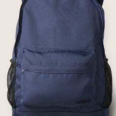 Vs Pink Backpack Never Used Blue Student Bags, Navy School Bag For Back To School, Blue Student Backpack With Pockets, Blue Softback Backpack For Everyday, Casual Blue Backpack With Adjustable Straps, Blue Student Backpack, Blue Softback Backpack For Everyday Use, Casual Navy School Backpack, Casual Navy Backpack Bag