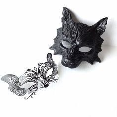 Couples Masquerade Masks Black Wolf And Fox, His & Hers Animal Masquerade Masks, Elegant Halloween Face Masks, Couples Black Animal Masks. Thank you for supporting small businesses and hope our products bring you and loved ones some joy and humor in these trying times. S H I P P I N G - Current processing times range 5-7 days. Pls note expedited & 1-2 day guaranteed delivery services offered will still require the same processing times. I N C L U D E D Masks come with matching double sid Masquerade Masks Black, Animal Masquerade, Halloween Face Masks, Masquerade Mask Black, Couples Masquerade Masks, Masks Black, Wolf Mask, Metal Mask, Mask Style