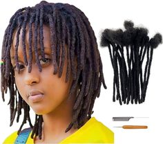 Amazon.com : Coriario 0.4 cm Permanent Loc Extensions Human Hair 6 inch 30 Strands Real Human Hair Dreadlock Extensions Natural Black Dreads Extensions for Men Women Kids : Beauty & Personal Care Permanent Loc Extensions, Human Hair Dread Extensions, Loc Extensions Human Hair, Dreads Extensions, Black Dreads, Loc Extensions, Dread Extensions, Dreadlock Extensions, Hair Easy