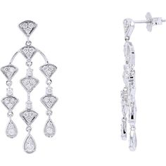 Engage in the essence of elegance with our Sparkling 14K White Gold 1 Carat Diamond Chandelier Earrings. Crafted to exude sophistication and glamour, these earrings are a breathtaking addition to any jewelry collection. The main attraction of these chandelier earrings is the dazzling diamond centerpiece, boasting a total weight of 1 Carat.Each diamond is meticulously set in lustrous 14K white gold, creating a captivating sparkle that catches every eye.As you wear these earrings, you'll feel the weight of their luxury, drawing admiration with every movement. Whether you're attending a gala event or adding a touch of refinement to your everyday look, these chandelier earrings are the perfect statement piece. Elevate your style and showcase your impeccable taste with these exquisite diamond e Diamond Centerpiece, Diamond Chandelier Earrings, Diamond Chandelier, Gala Event, Diamond Birthstone, Gala Events, Main Attraction, Sparkle Earrings, White Gold Jewelry