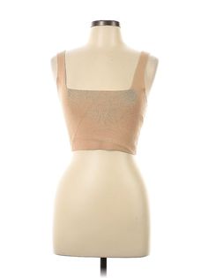 Zara Sleeveless Top Size: Large Tan Tops - used. 24% Polyamide, 31% Polyester, 45% Viscose, Square, | Zara Sleeveless Top Tan Square Tops - Used - Size Large Cheap Beige Zara Tops, Zara Sleeveless Top, Tan Square, Tan Top, Sleeveless Top, Zara, Womens Tops, Square