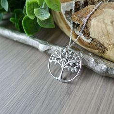 This modern Tree is sure to charm your neck all day. A simple Sterling Silver 21.5mm Tree of Life pendant hung on a Sterling Silver chain.  Choose your finish: Silver or Blackened ✭ CUSTOMIZE YOUR PIECE ✭ ►  Don't see the length you need? Check out our Custom Length Upgrade:  https://www.etsy.com/ca/listing/198366701/custom-chain-length-upgrade ► Upgrade to a Thicker Chain here: https://www.etsy.com/ca/SilverMooseArts/listing/817185940/chain-upgrade-sterling-silver-chain ► You can also personali Custom Chain, Simple Tree, Family Tree Necklace, Tree Necklace, Silver Tree, Tree Of Life Pendant, Tree Pendant, Custom Initials, Oak Tree