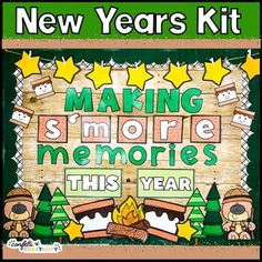 the new year's kit for making memories this year with pictures and words on it