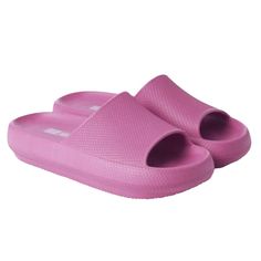 Women Men Cloud Slippers Comfort Pillow Slide Sandals Bathroom Beach Home Shoes Purple Size Large Pink Textured Footbed Slippers For Vacation, Pink Slippers With Textured Footbed For Vacation, Pink Vacation Slippers With Textured Footbed, Textured Sole Flip Flops For Beach, Trendy Flat Sandals For Leisure, Vacation Pink Slippers With Textured Footbed, Summer Synthetic Slippers With Textured Sole, Summer Slippers With Textured Sole, Rubber Sole Flat Heel Flip Flops For Beach