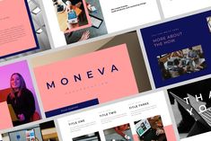 Moneva - Google Slides Template Photography Brochure, Business Powerpoint Presentation, Custom Slides, Indesign Templates, Resume Template Word, Unique Layout, Slides Template, Invitation Card Design, Microsoft Powerpoint