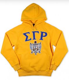 a yellow hoodie with the letters zip on it