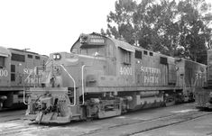 black and white photograph of an old train