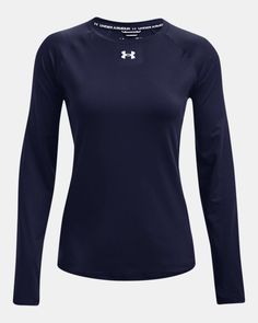 Insanely soft, breathable fabric|4-way stretch material moves better in every direction|Material wicks sweat & dries really fast|Strategic mesh panels for added ventilation where you need it|Built-in thumbholes helps keep sleeves in place|Dropped, shaped hem for enhanced coverage|Raglan sleeves Under Armour Shirts Women, Under Armour Long Sleeve, Under Armour Shirt, Basketball Clothes, Baggy Clothes, Fitness Wear, Birthday List, 13th Birthday, Birthday Wishlist