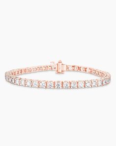 Ring Concierge Bracelets 14k Rose Gold / 6.5" / 2 Carat Total Weight Classic Diamond Tennis Bracelet Classic Rose Gold Tennis Bracelet For Formal Events, Rose Gold Diamond Tennis Bracelet With Prong Setting, Rose Gold Diamond Tennis Bracelet Brilliant Cut, Rose Gold Tennis Bracelet With Prong Setting, Fine Jewelry Rose Gold Tennis Bracelet With Prong Setting, Anniversary Rose Gold Tennis Bracelet With Brilliant Cut, Rose Gold Tennis Bracelet With Vvs Clarity, Rose Gold Tennis Bracelet With Diamond Accents, Formal Rose Gold Diamond Tennis Bracelet