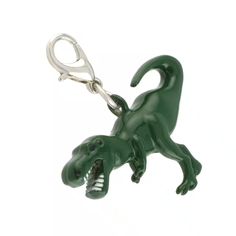 Dinosaur Charm by Bead Landing™ | Michaels Bead Landing, Jungle Green, Bead Shop, T Rex, Jewelry Making Beads, Charm Jewelry, Green Color, Zinc Alloy, Green Colors