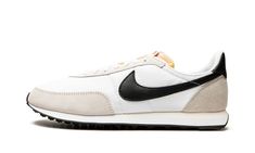 Waffle Trainer 2 DH1349 100 Waffle Trainer 2, Nike Waffle Trainer, White Black Shoes, Nike Waffle Racer, Track Shoes, Nike Waffle, 70s Era, Nike Brand, Black Leather Heels