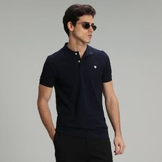 The soft cotton polo shirt gives a freshness to the body with its light and breathable fabric.
We offer you the polo shirt, which is colored with piece dyeing, in different color options. Navy Cotton Polo Shirt With Short Sleeves, Navy Cotton Short Sleeve Polo Shirt, Navy Short Sleeve Cotton Polo Shirt, Unique Embroidery, Knit Men, Polo T Shirt, Collar Tshirt, Mens Vintage, Polo Neck