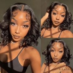 Lasaky - Natural-Looking Lace Front Wig with Short Bob Bob Pendek, Hair Extension Care, Remy Hair Wigs, Human Wigs, Indian Hair, Wigs Human Hair, Body Wave Wig, Short Bob Wigs, Front Lace Wigs Human Hair