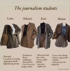 Smart Dark Aesthetic, Dark Academia Journalist Aesthetic, Rich Journalist Aesthetic, Stem Major Aesthetic Outfits, Aesthetic Outfits School Winter, Journalism Major Aesthetic Outfit, Business Academia Aesthetic, How To Dress Academia, Journalism Outfit Aesthetic