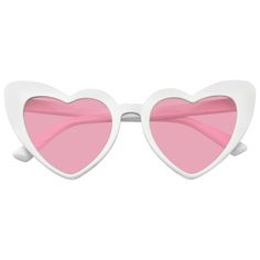 Cat Eye Heart Shape Sunglasses Retro Festival Color Tinted White Sunglasses   EmblemEyewear; Adorable and cute, heart shaped cat eye sunglasses are sassy and sweet all at the same time. Stay fun and flirty all festival long in these super cute hippie heart sunnies!. Add a pop of color to any look with these vibrant color lens sunglasses. Wear them outdoors for a day in the city or music festival weekend. These heart-shaped colored color tinted lenses add a pop of life, with a sleek white cat eye Heart Shape Sunglasses, Cat Eye Colors, Retro Festival, Shape Sunglasses, Sunglasses Retro, White Sunglasses, Heart Shaped Sunglasses, Light Rays, Heart Sunglasses