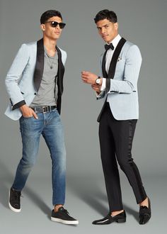 The Tuxedo Jacket That Will Turn Any Guy Into a Leading Man | GQ Tuxedo Jacket With Jeans Mens, Wedding Suits Men Black, Tom Ford Jacket, Men Attire, Jacket With Jeans, Blazer Casual, Style Essentials