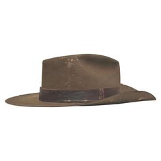 - Felt in western weight in Brown- 4." crown- 3.5" upturned brim- Pinched crown- Partial leather edge binding in Brown- Distressed leather band in Brown- Entirely distressed with bleach speckled details- Natural tan leather sweatband- 100% silk interior lining- Sanded to perfection- No mass production, less waste, more love- This product is final sale + not eligible for returns or exchanges. Indigo Tie Dye, Travel Hat, Hat Boxes, Mass Production, Natural Tan, Distressed Leather, Custom Hats, Hat Sizes, Leather Band