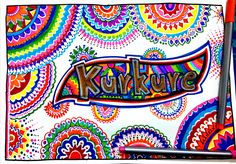 a colorful notebook with the word kanakurave written on it