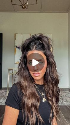 Hair Crimped Styles, Hair Do Long Hair Easy, Hair Styles For Long Hair Length Updo, Long Hairstyles Down, Easy Casual Hairstyles For Long Hair, Birthday Dinner Hairstyles, Hairstyle Out Of Face, How To Style Long Hair Easy, Krimped Hairstyles Long