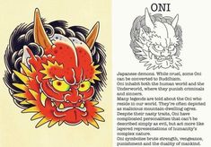 an image of a red dragon with yellow eyes on it's head and the text below