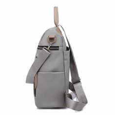 Item Type: Bags Material: Nylon Lining Material: Polyester Size: 30 x 25 x 15 cm / 11.81 x 9.84 x 5.91 inch Package Includes: 1 x Backpack Functional Gray Anti-theft Shoulder Bag, Trendy Large Capacity Gray Backpack, Gray Anti-theft Bag For Everyday Use, Gray Anti-theft Shoulder Bag For Everyday Use, Trendy Gray Rectangular Backpack, Trendy Rectangular Gray Backpack, Multifunctional Solid Bag With Zipper Closure, Back To School Anti-theft Travel Bags, Gray Nylon Softback Bag