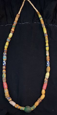 Its Beautiful Lovely Color of Ancient African Beads Wonderful Old Necklace it used to be called tribal Beads like in past they used instead of money Length 52cm Unique Turquoise Earrings, Old Necklace, Afghan Jewelry, Natural Turquoise Stone, Stone Beaded Necklace, Seashell Necklace, African Beads, Beaded Necklaces, Natural Turquoise