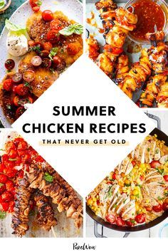 the cover of summer chicken recipes that never get old