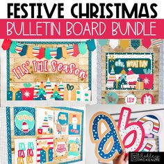 festive christmas bulletin board bundle