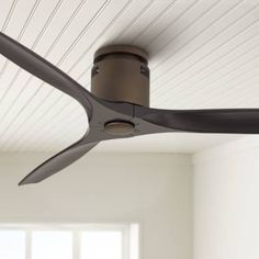 52" Windspun Bronze and Black DC Hugger Ceiling Fan with Remote - #93A86 | Lamps Plus Rustic Ceiling Fan, Hugger Ceiling Fan, House Dining Room, Family Dining Rooms, Rustic Ceiling, Contemporary Ceiling Fans, Ceiling Fan Design, Family Dining, Led Ceiling Fan