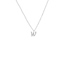 A twist on our fan-favorite classic letter necklaces. These necklaces are the perfect gift for any occasion. Letter "W".Measurement: 0.3" pendant; 16" + 2" extenderClosure: Spring ringMaterial: Brass with Rhodium Plating W Necklace Letter, W Initial Necklace, Outfits Leggins, I'm Fat, W Necklace, Letter W, Letter Necklace, Initial Necklace, Ring Necklace