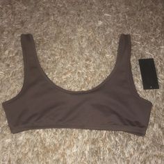 Brown Sports Bra Sporty Bra For Loungewear In Solid Color, Sports Bras, Women's Intimates, Sports Bra, Bra, Sports, Women Shopping, Color