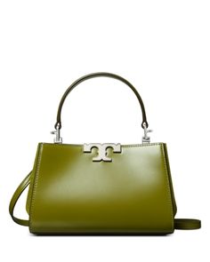 Tory Burch Mini Eleanor Leather Satchel Leather Satchel Handbags, Satchel Handbags, Leather Satchel, Matcha, Tory Burch, Satchel, Pick Up, In Store, Buy Online