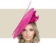 This Vera magenta fascinator hat is a great option for weddings and other events. Get it here today along with many other options from Gold Coast Couture. Pink Evening Fascinator With Structured Crown, Spring Pink Curved Brim Fascinator, Pink Elegant Flat Brim Fascinator, Elegant Pink Fascinator With Curved Brim, Pink Feathered Fascinator With Curved Brim, Fascinator Hat, Kentucky Derby Hats, Head Pieces, Side Plate