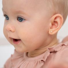 14K gold flower freshwater pearl earrings for kids from In Season Jewelry, featuring a delicate flower design with a 5mm freshwater pearl and safety screw backs. Elegant Beauty, Freshwater Pearl Earrings, Everyday Elegance, Freshwater Pearls Earrings, Pearl Flower